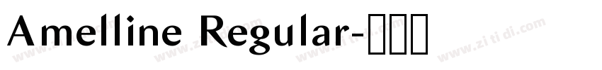 Amelline Regular字体转换